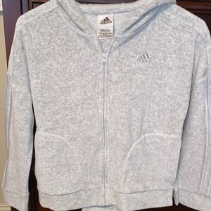 Girl’s Grey Adidas Track outfit. Jacket and pants.